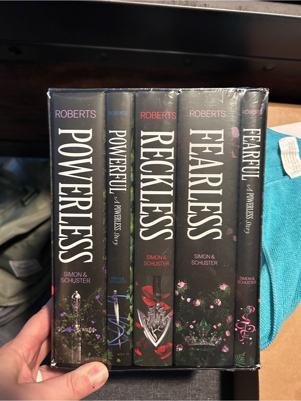 Powerless Boxed Set - Black and Floral Spines